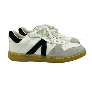 MIA Shoes Womens Size 8 M White Gray Elowen Lace Up Foam Comfort Sneakers